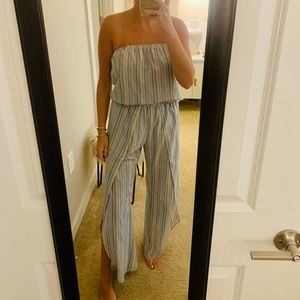 Boutique jumpsuit with open pants